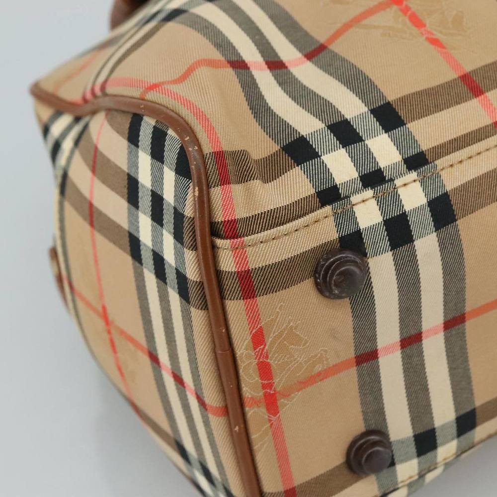 Burberrys Nova Check Hand Bag Canvas Beige Auth yk16410 - Picture 14 of 16